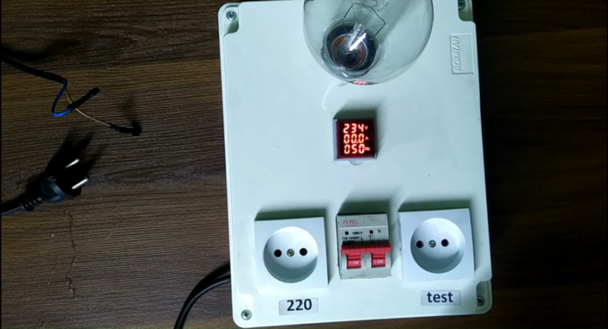 طریقه ساخت تابلو تست برق تنها در چند دقیقه